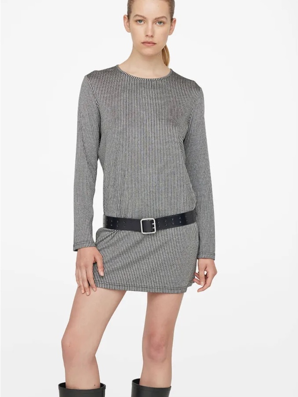 ✨ ANINE BING Moss Striped Dress
